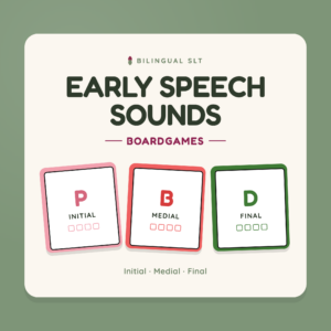 EARLY Speech Sounds Boardgames