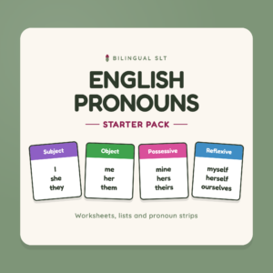 English Pronouns Starter Pack