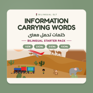 ARABIC & ENGLISH Information Carrying Words Activity Sheet