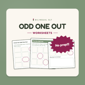 Odd One Out Worksheets
