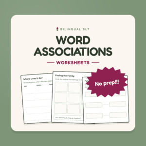 Word Associations Worksheets
